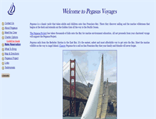 Tablet Screenshot of pegasusvoyages.org